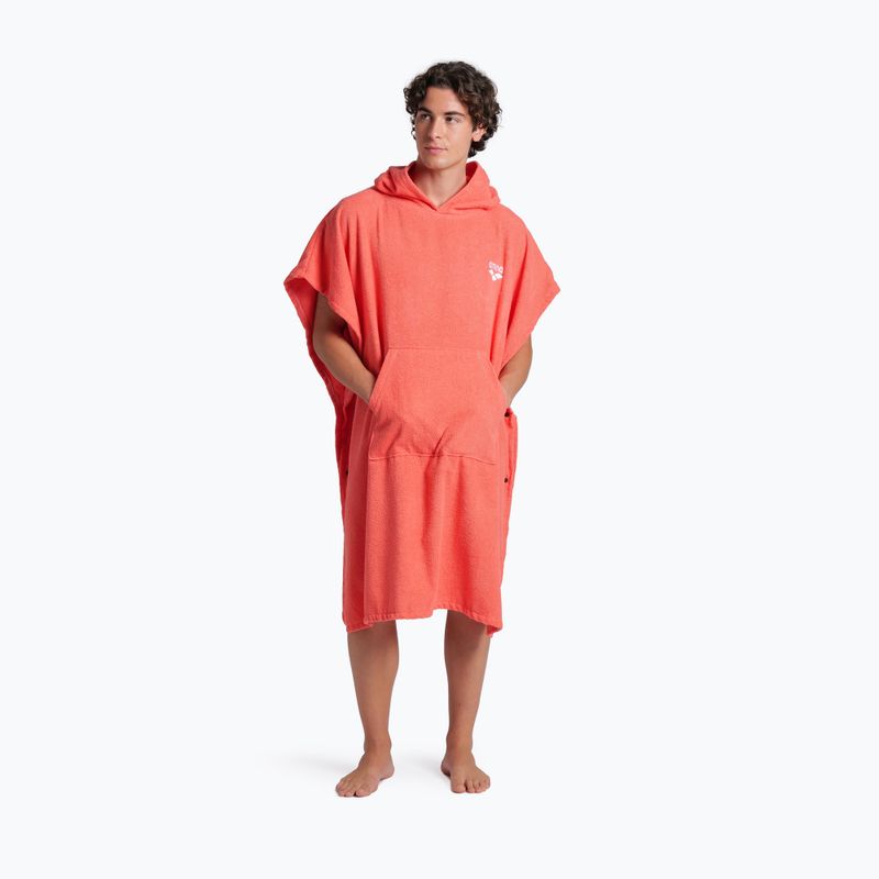 Pončas arena Cotton Poncho calypso coral/white 6