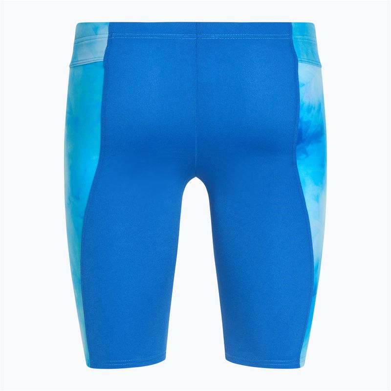 Vyriški plaukimo šortai arena Tie-Dye Jammer Allover Print blue multi/royal 2