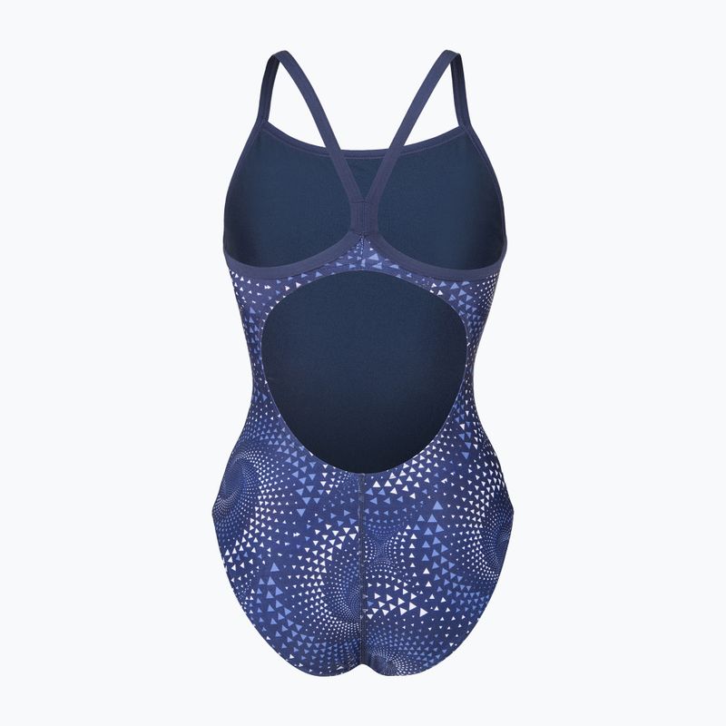 Moteriškas vientisas maudymosi kostiumėlis arena Fireflow Lightdrop Back navy/team navy 2