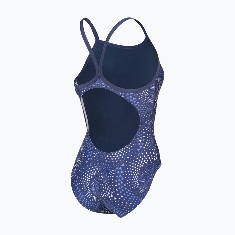 Moteriškas vientisas maudymosi kostiumėlis arena Fireflow Lightdrop Back navy/team navy 4