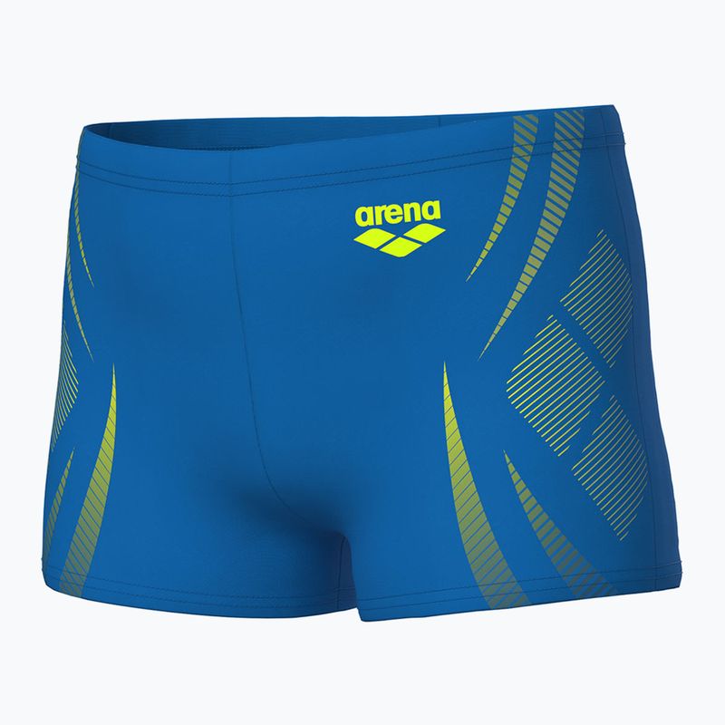 Vaikų arena Poseidonia Swim Short mėlyni upės/artic lime boksininkų šortai 3