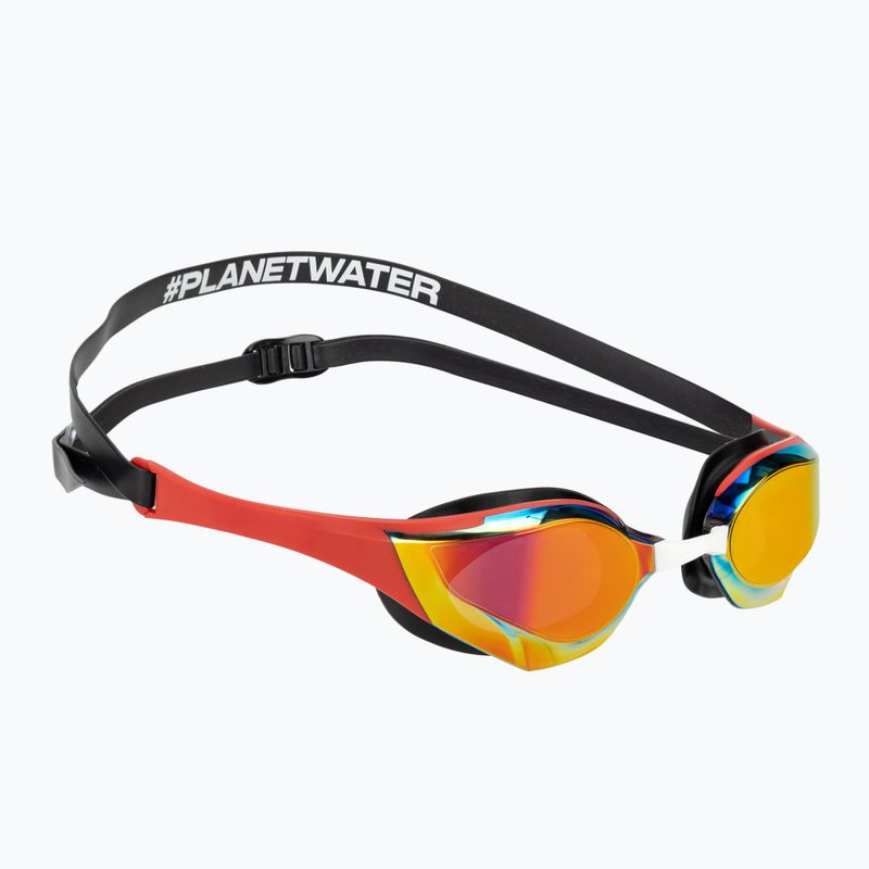 Plaukimo akiniai arena Cobra Edge Swipe Mirror gold/red
