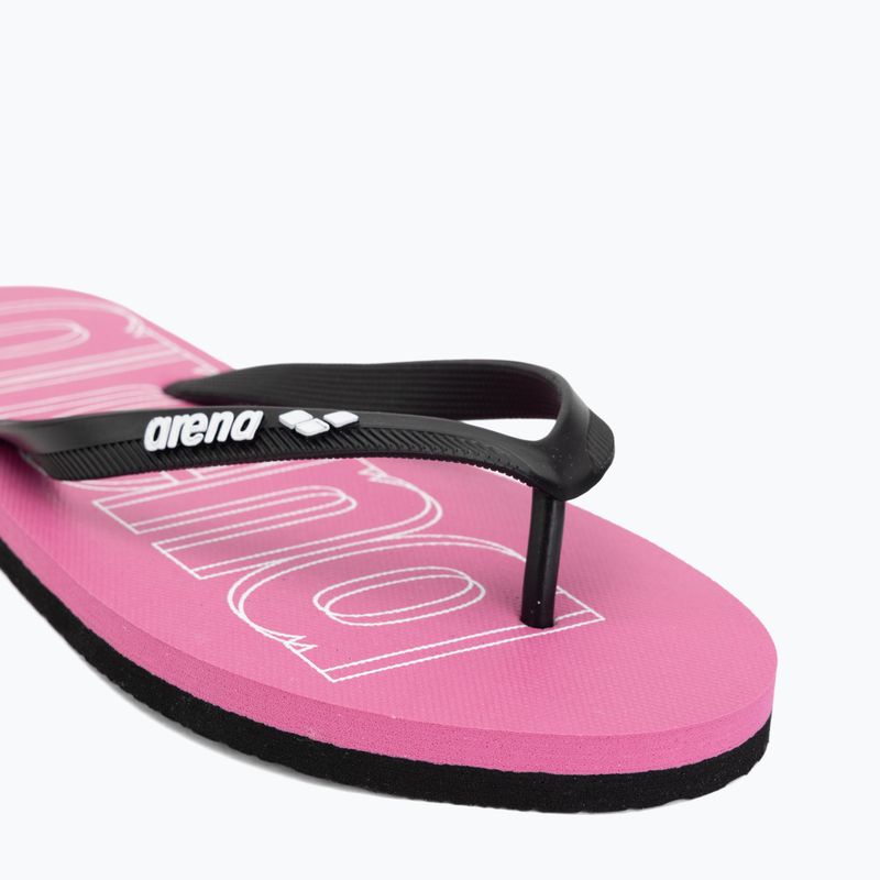 Šlepetės per pirštą arena Flip Flop shocking pink 7