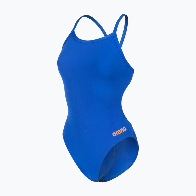 Moteriškas vientisas maudymosi kostiumėlis arena Team Swimsuit Challenge Solid neon blue/team orange 3