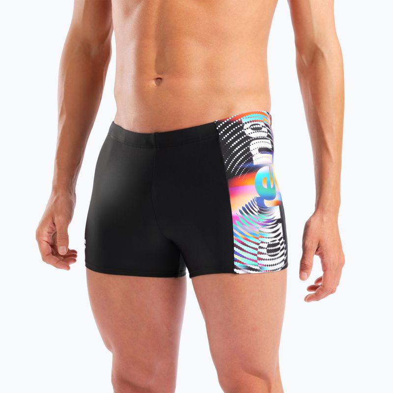 Plaukimo glaudės Arena Lit Logo Swim Short black/multi 8