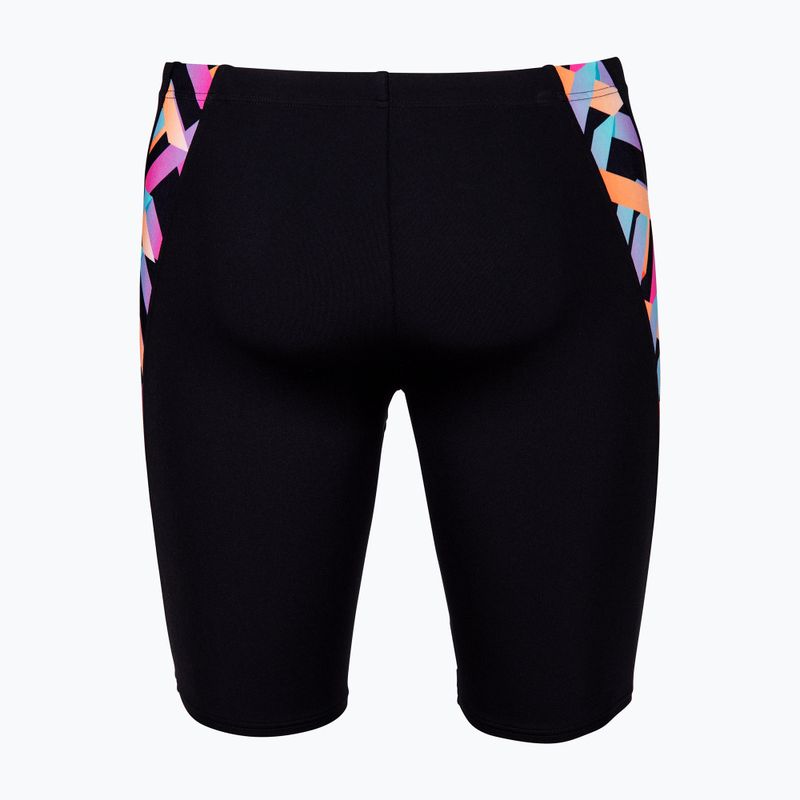 Vyrų plaukimo šortai arena Texture Swim black/black multi 2