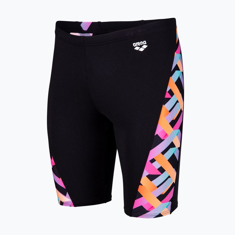Vyrų plaukimo šortai arena Texture Swim black/black multi 3