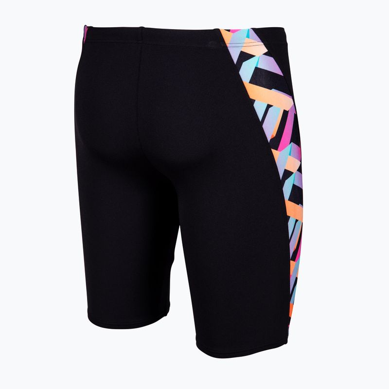 Vyrų plaukimo šortai arena Texture Swim black/black multi 4
