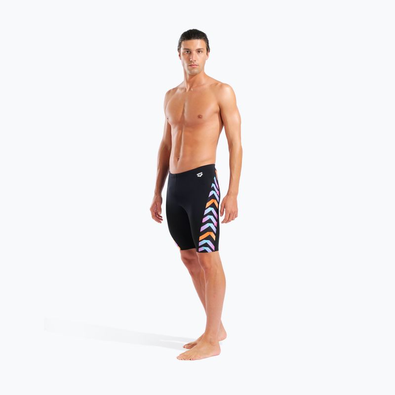 Vyrų plaukimo šortai arena Texture Swim black/black multi 6