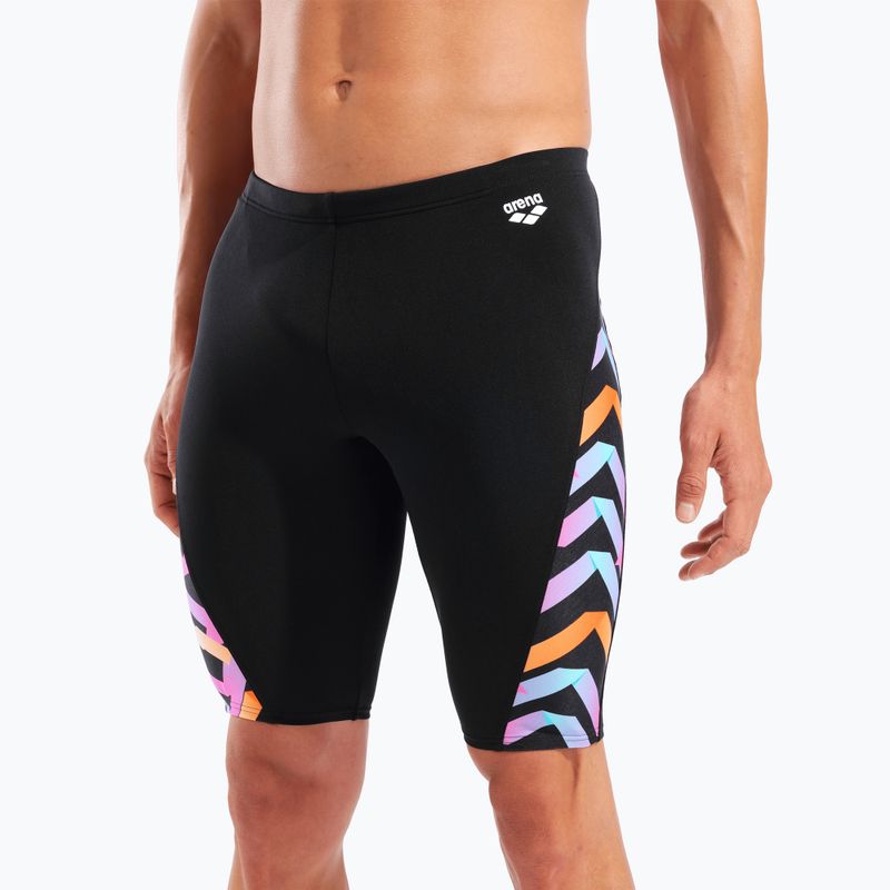 Vyrų plaukimo šortai arena Texture Swim black/black multi 8