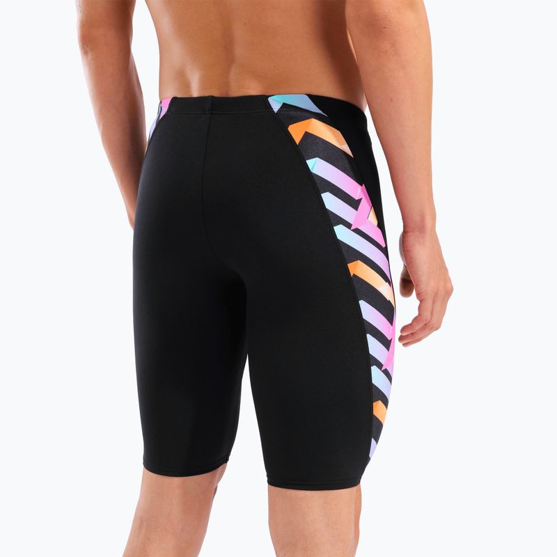 Vyrų plaukimo šortai arena Texture Swim black/black multi 9