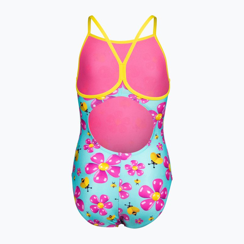 Vaikiškas vientisas maudymosi kostiumėlis arena Spring Lightdrop Back water multi/yellow star 2