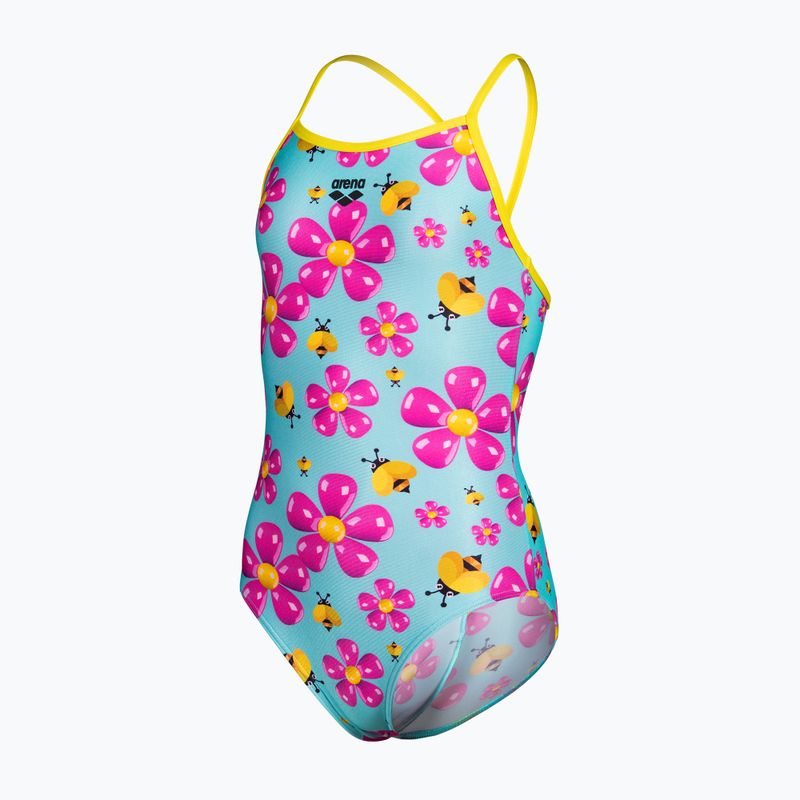 Vaikiškas vientisas maudymosi kostiumėlis arena Spring Lightdrop Back water multi/yellow star 3
