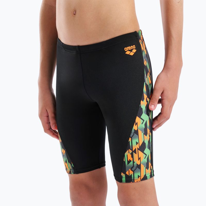 Vaikiškos plaukimo glaudės arena Print Swim black/orange multi 9