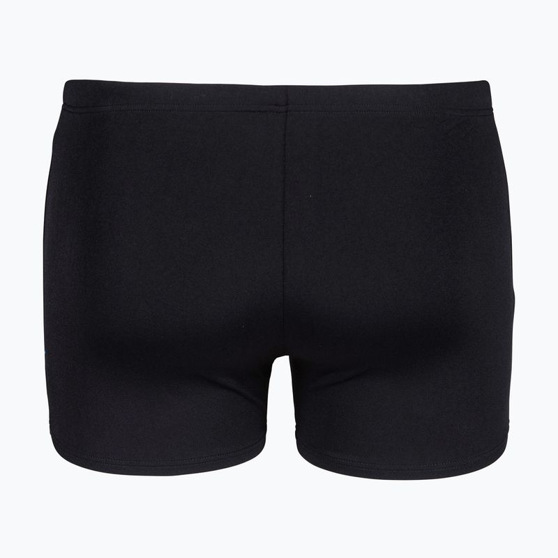 Vyriškos plaukimo trumpikės arena Graphic Swim Short black/turquoise 2