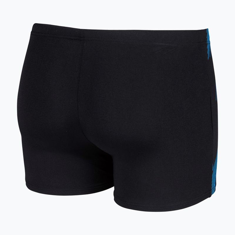 Vyriškos plaukimo trumpikės arena Graphic Swim Short black/turquoise 4