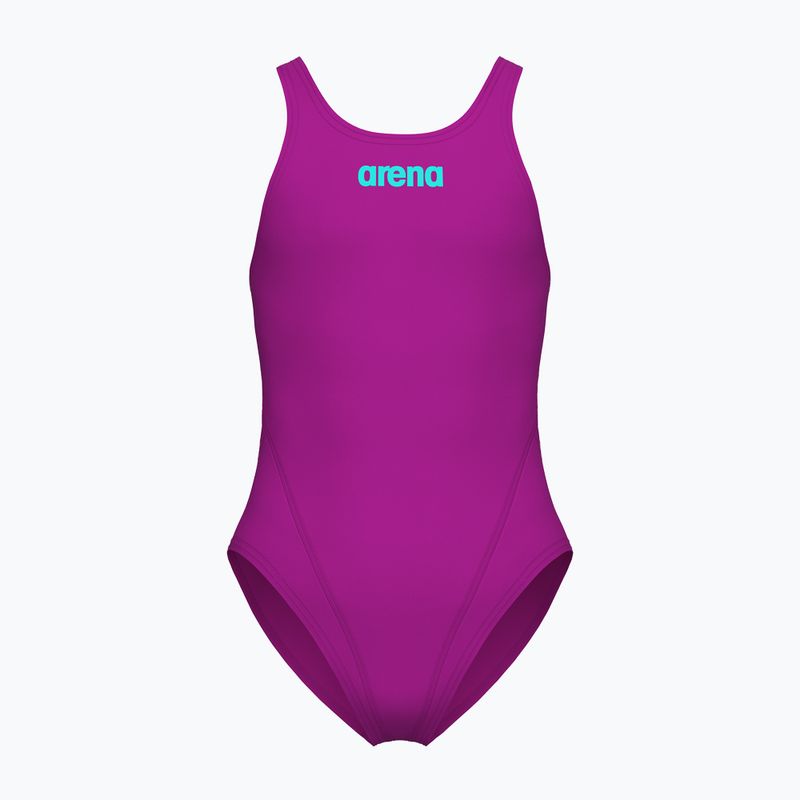 Vaikiškas vientisas maudymosi kostiumėlis Arena Team Swim Tech Solid very fuchsia/water