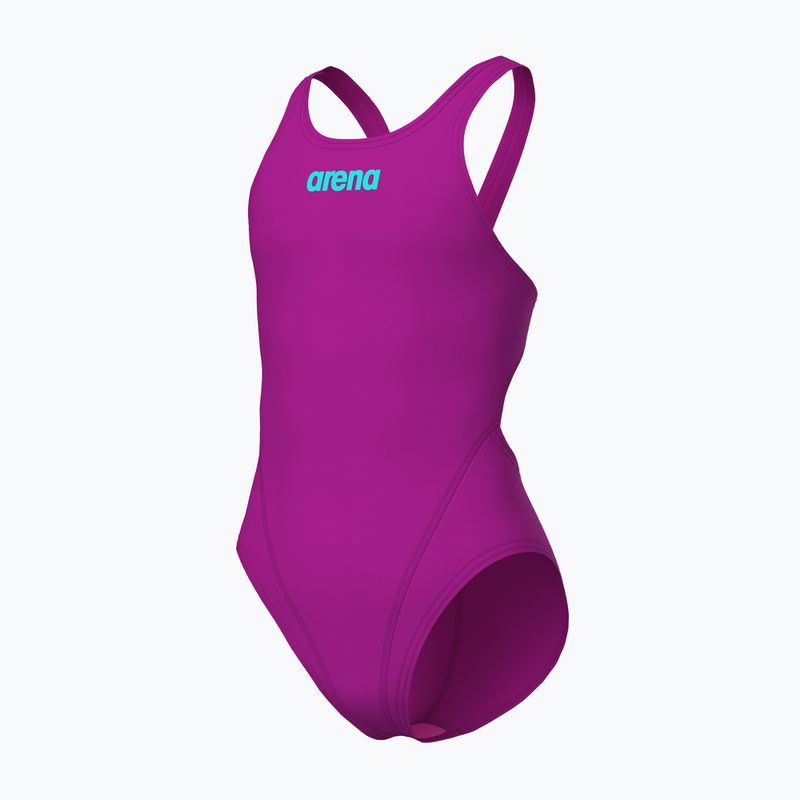 Vaikiškas vientisas maudymosi kostiumėlis Arena Team Swim Tech Solid very fuchsia/water 3