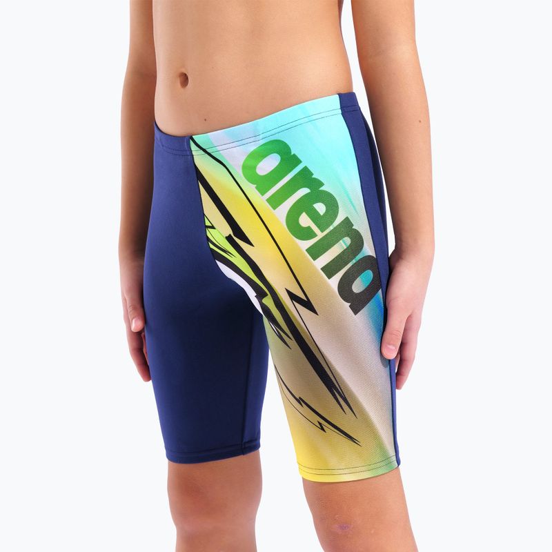 Vaikiški plaukimo šortai arena Loud Swim Jammer navy/multi 4