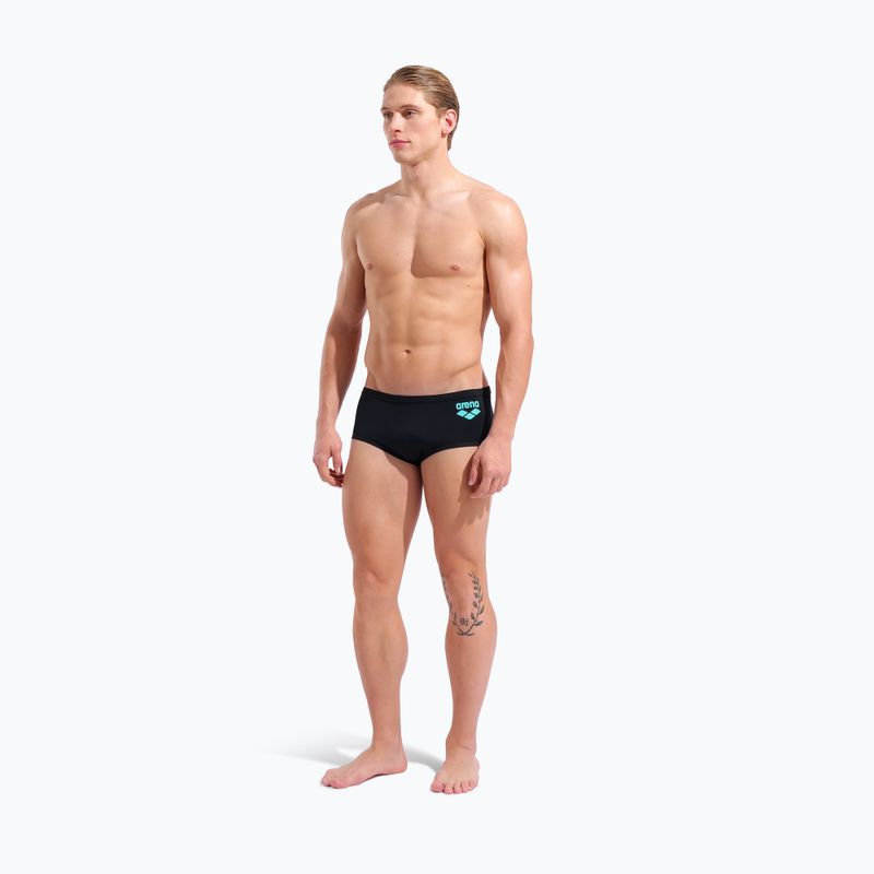 Vyriškos plaukimo trumpikės arena One Low Waist Short Big Logo black/black 6
