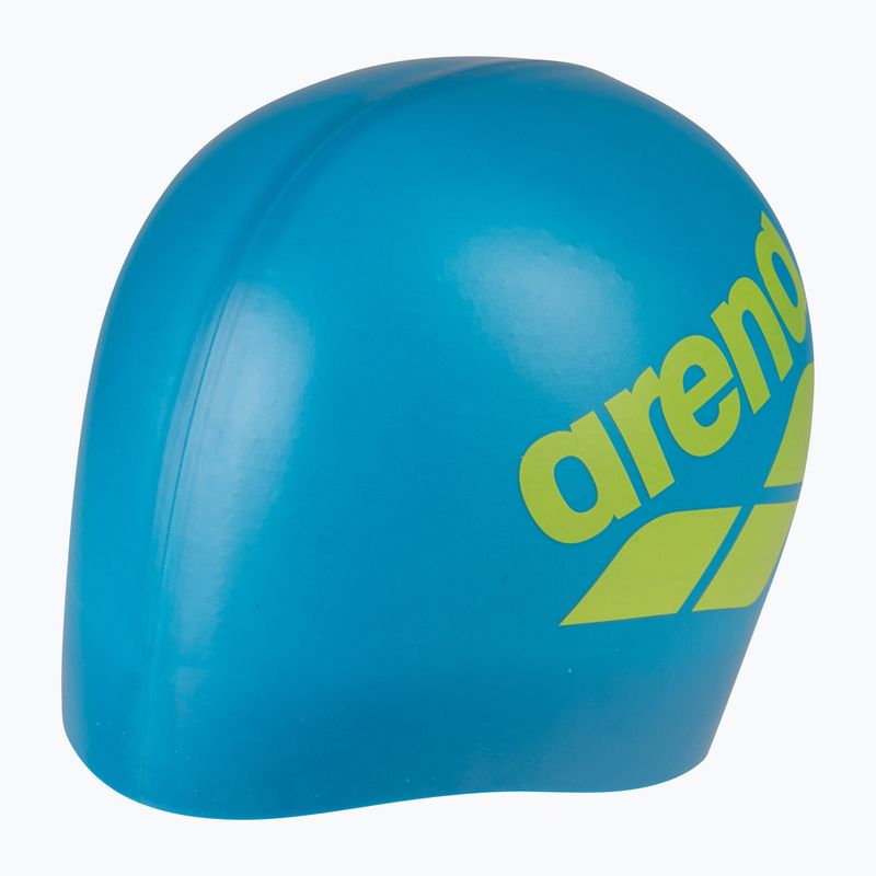Plaukimo kepuraitė arena Big Logo blue cosmo/artic lime 3