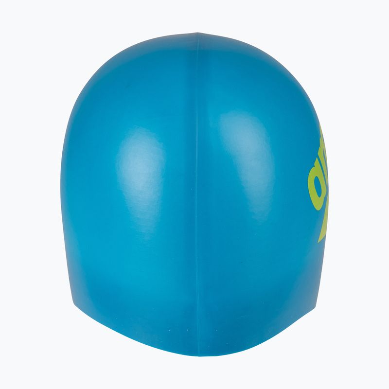 Plaukimo kepuraitė arena Big Logo blue cosmo/artic lime 5