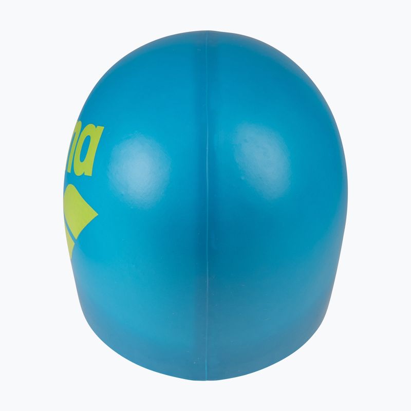 Plaukimo kepuraitė arena Big Logo blue cosmo/artic lime 6