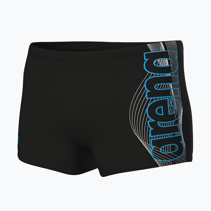 Vyriškos plaukimo trumpikės arena Basic Swim Short black/turquoise 3