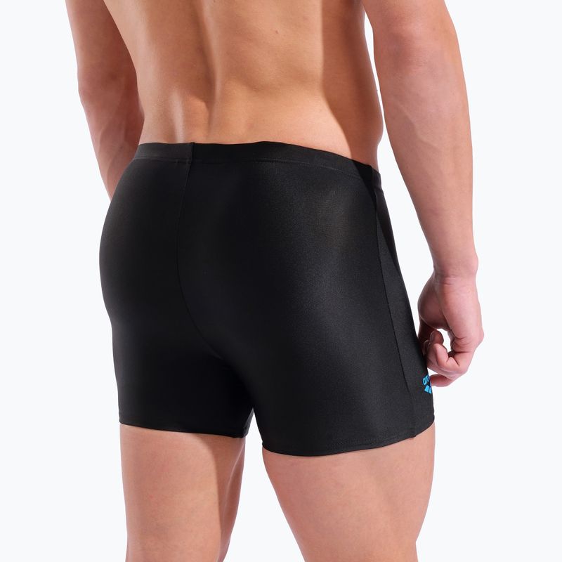 Vyriškos plaukimo trumpikės arena Basic Swim Short black/turquoise 9
