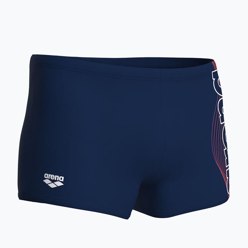 Vyriškos plaukimo trumpikės arena Basic Swim Short navy/white 4