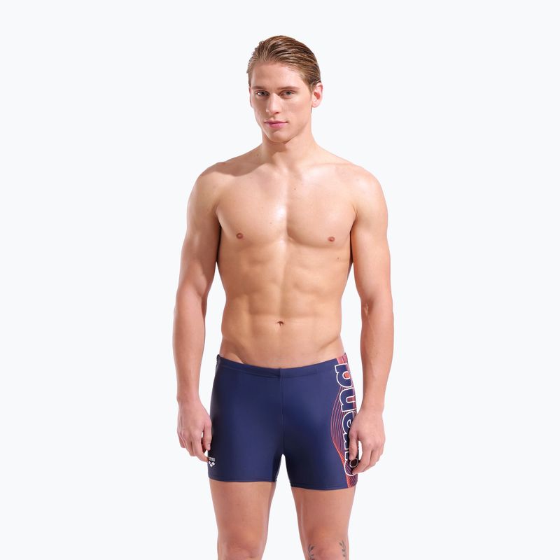Vyriškos plaukimo trumpikės arena Basic Swim Short navy/white 5
