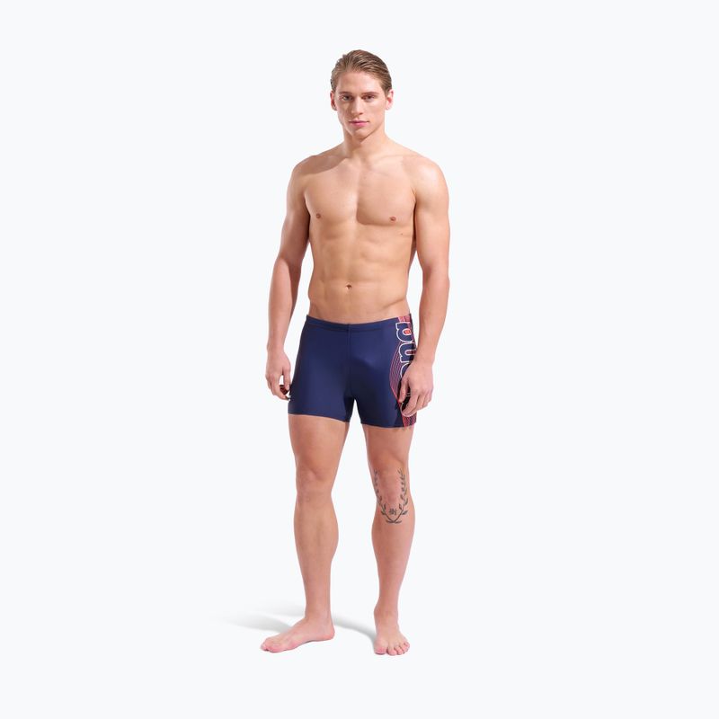 Vyriškos plaukimo trumpikės arena Basic Swim Short navy/white 6
