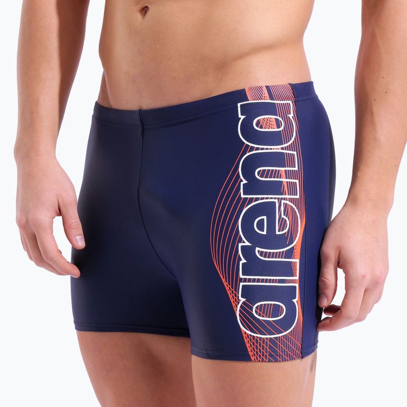 Vyriškos plaukimo trumpikės arena Basic Swim Short navy/white 8