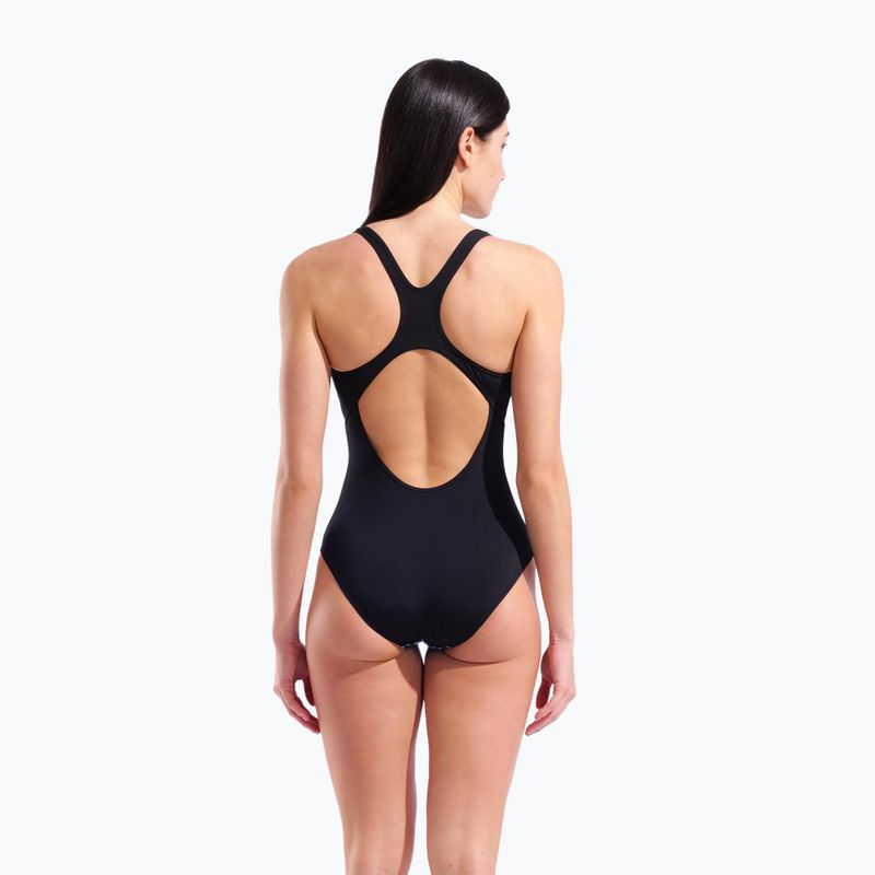 Moteriškas vientisas maudymosi kostiumėlis arena Peacock Swim Pro Back multi green/black 3