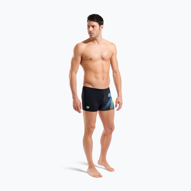 Vyriškos plaukimo trumpikės arena Jellyfish Swim Short black/multi 2