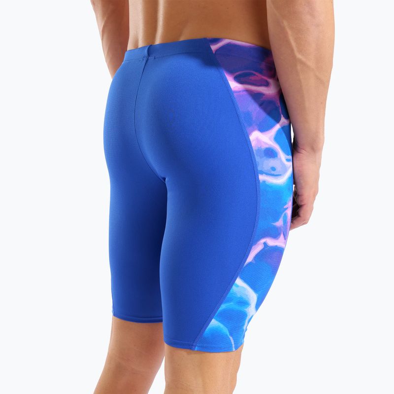 Vyriški plaukimo šortai arena Earth Swim Jammer neon blue/neon blue multi 9
