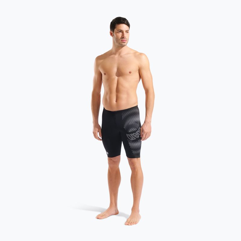 Vyriški plaukimo šortai arena Distortion Swim Jammer black/white 2
