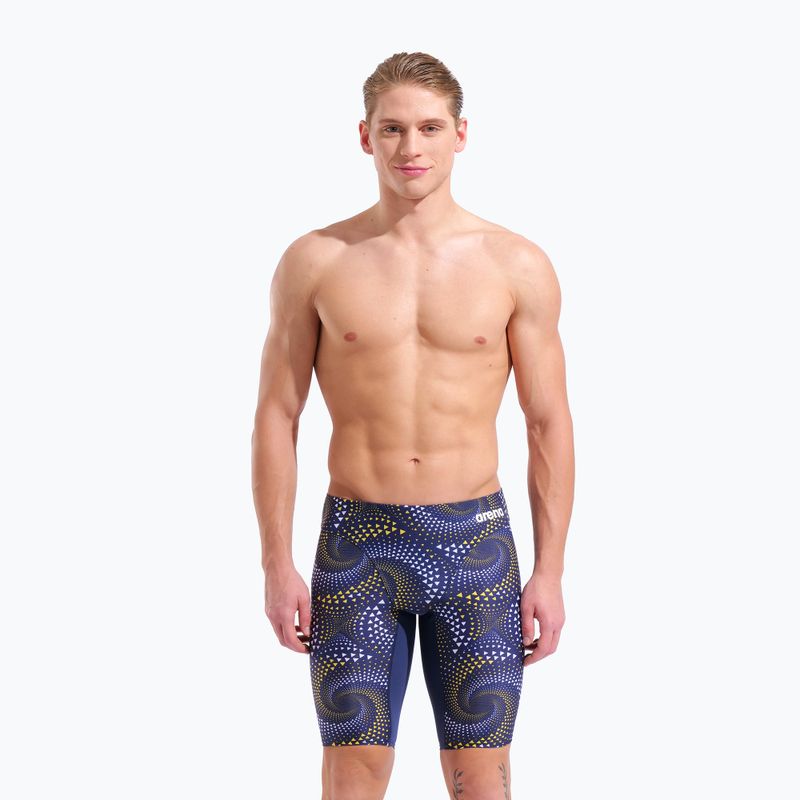 Vyriški plaukimo šortai arena Fireflow Swim Jammer navy/tteam navy yellow 5