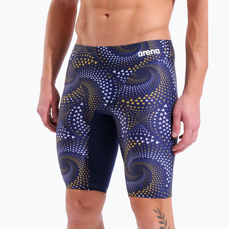 Vyriški plaukimo šortai arena Fireflow Swim Jammer navy/tteam navy yellow 8