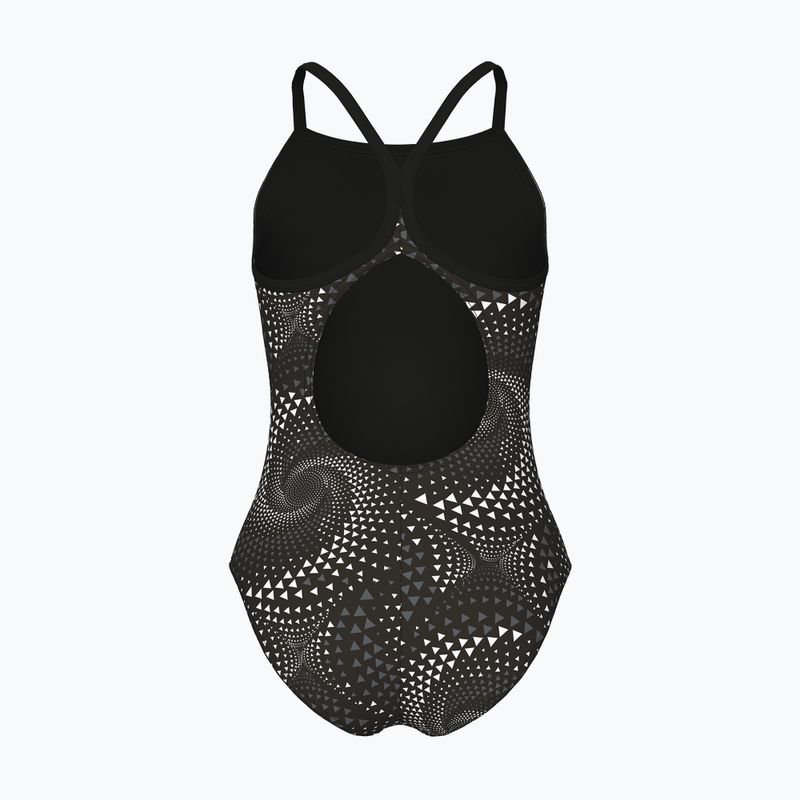 Vaikiškas vientisas maudymosi kostiumėlis arena Fireflow Lightdrop Back black/team black 2
