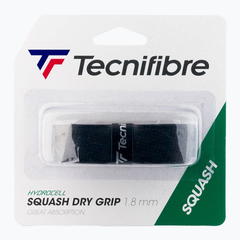 Tecnifibre Square Dry Grip apvyniojimas skvošo raketėms juodas 51SQGRIPBK
