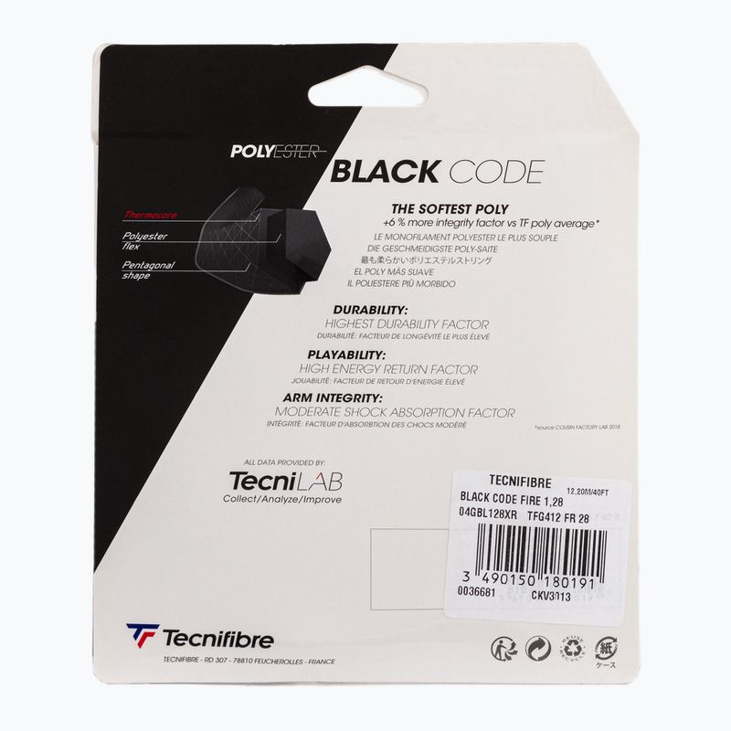 Teniso stygos Tecnifibre Black Code 12 m žalia 04GBL128XV 2