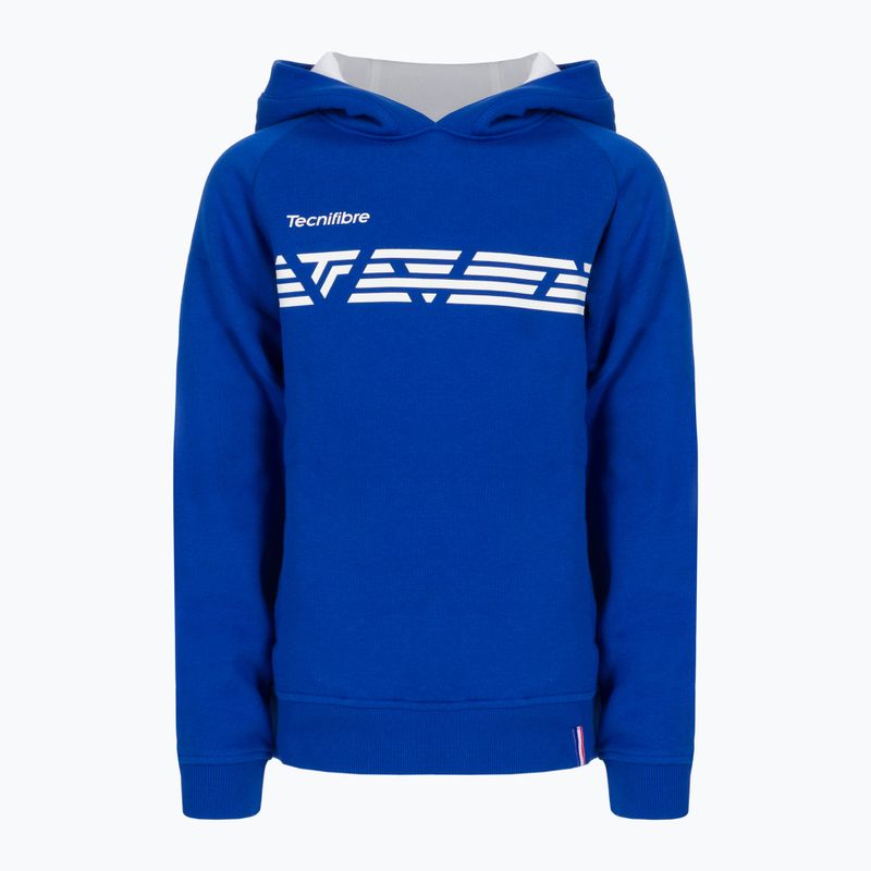 Vaikų teniso džemperis Tecnifibre Fleece Hoodie blue 21LAHORO0B