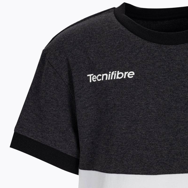 Tecnifibre Stretch baltos ir juodos spalvų vaikiški teniso marškinėliai 22F1ST F1 3