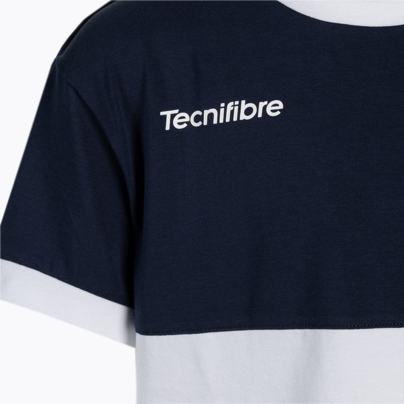 Tecnifibre Stretch baltos ir mėlynos spalvos vaikiški teniso marškinėliai 22F1ST F1 3