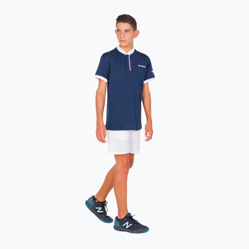 Vaikiški teniso marškinėliai Tecnifibre Polo blue 22F3PO F3 6