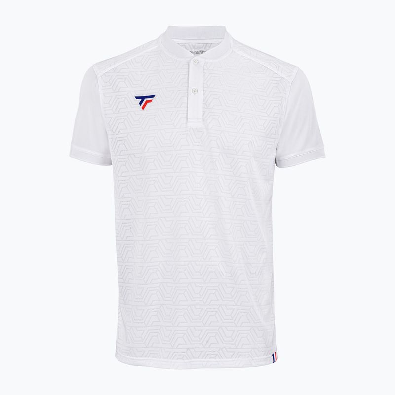 Vyriški teniso polo marškinėliai Tecnifibre Team Mesh white 22MEPOWH34 2