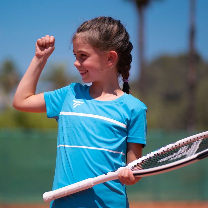 Moteriški teniso marškinėliai Tecnifibre Team Tech Tee Azur 5