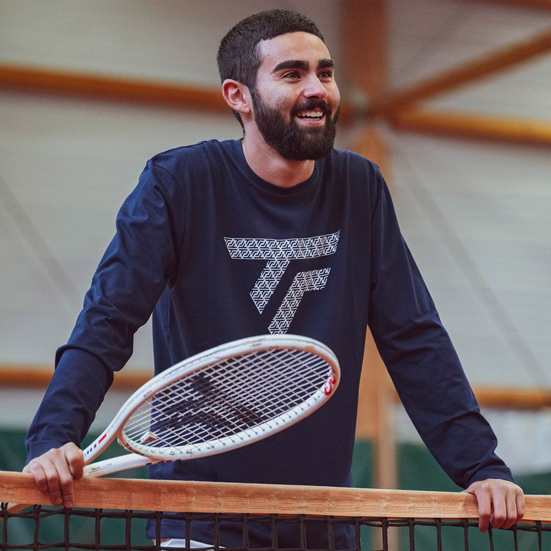 Vyriški marškinėliai ilgomis rankovėmis Tecnifibre Training Tee marine 3