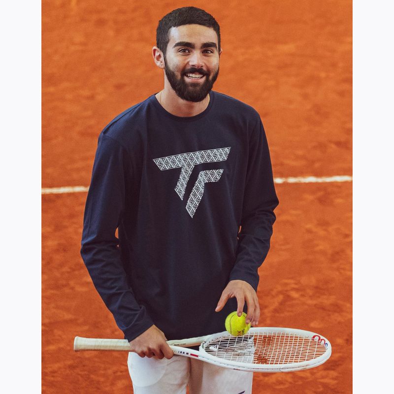 Vyriški marškinėliai ilgomis rankovėmis Tecnifibre Training Tee marine 4